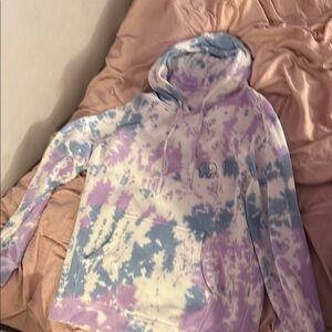 Pastel Tie-Dye Hoodie with Elephant Design